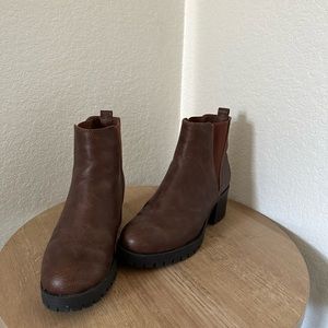 Brown Heeled Boots